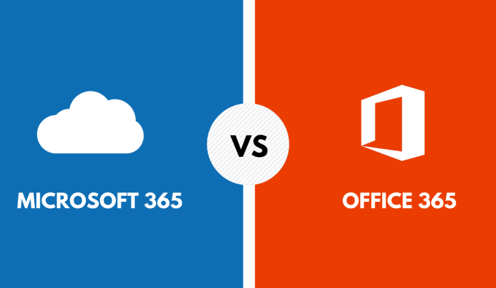 Microsoft 365 versus Office 365